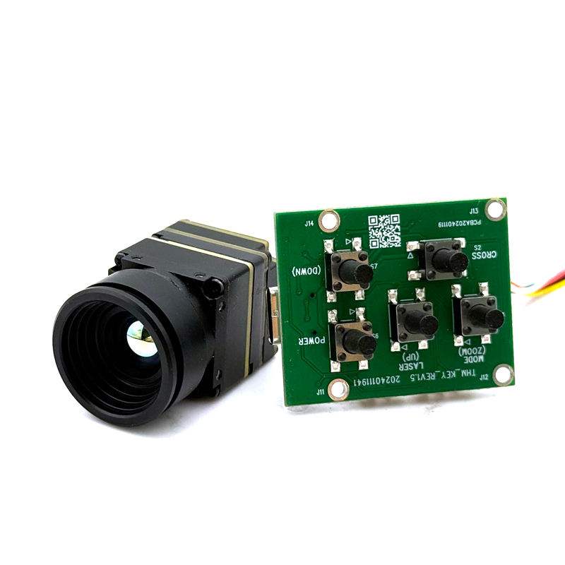 Drone Camera Thermal - CVBS アナログインターフェースサーマルカメラモジュール 256*192 384*288 640*512 高解像度、DIY