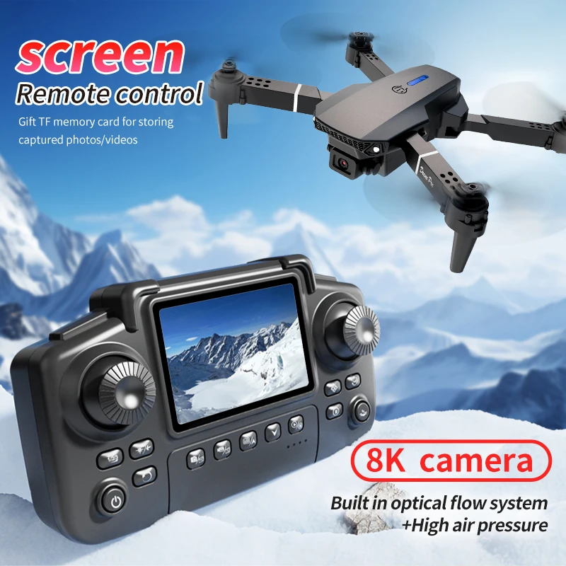 プロフェッショナルE88 PROドローン、スクリーン付き8K - Drone Camera Mount のレビューと価格
