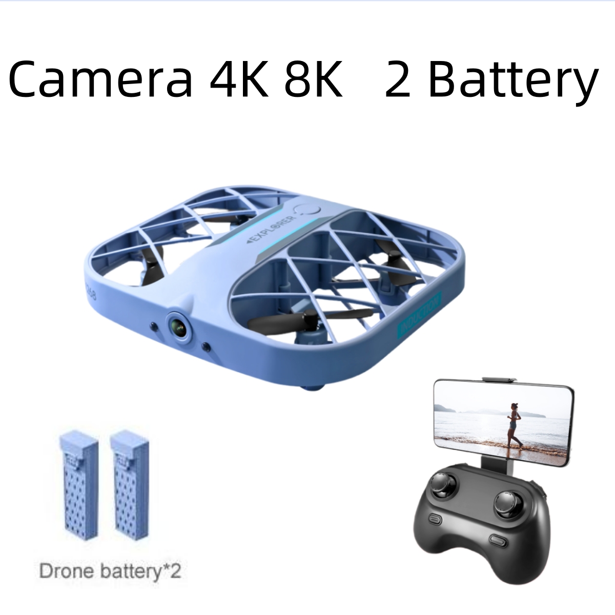 JJRC H107 FPV RCドローン（バッテリー2個付き - Drone Camera Hd のレビューと価格